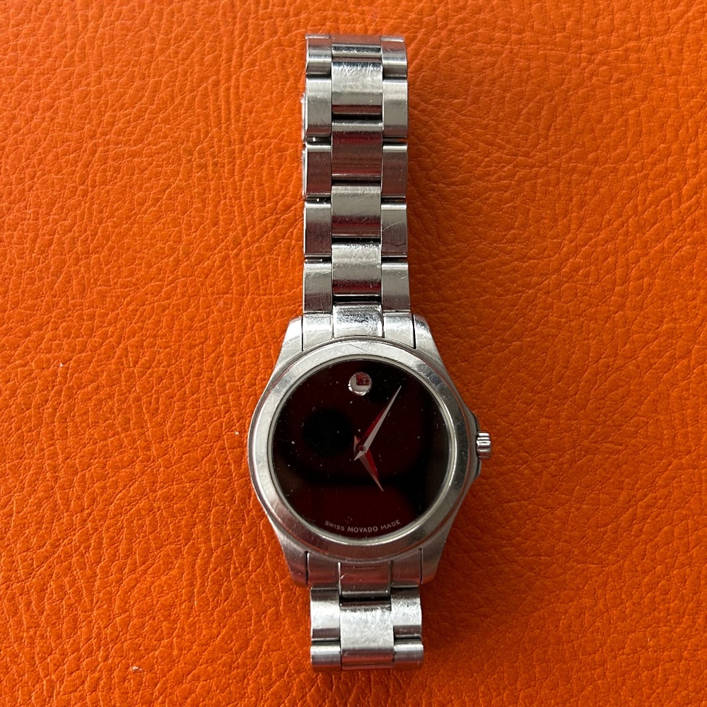 Movado Junior Sport 84 E3 1840 Stainless Steel Ladies Watch